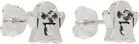 Stolen Girlfriends Club Silver Ghost Stud Earrings