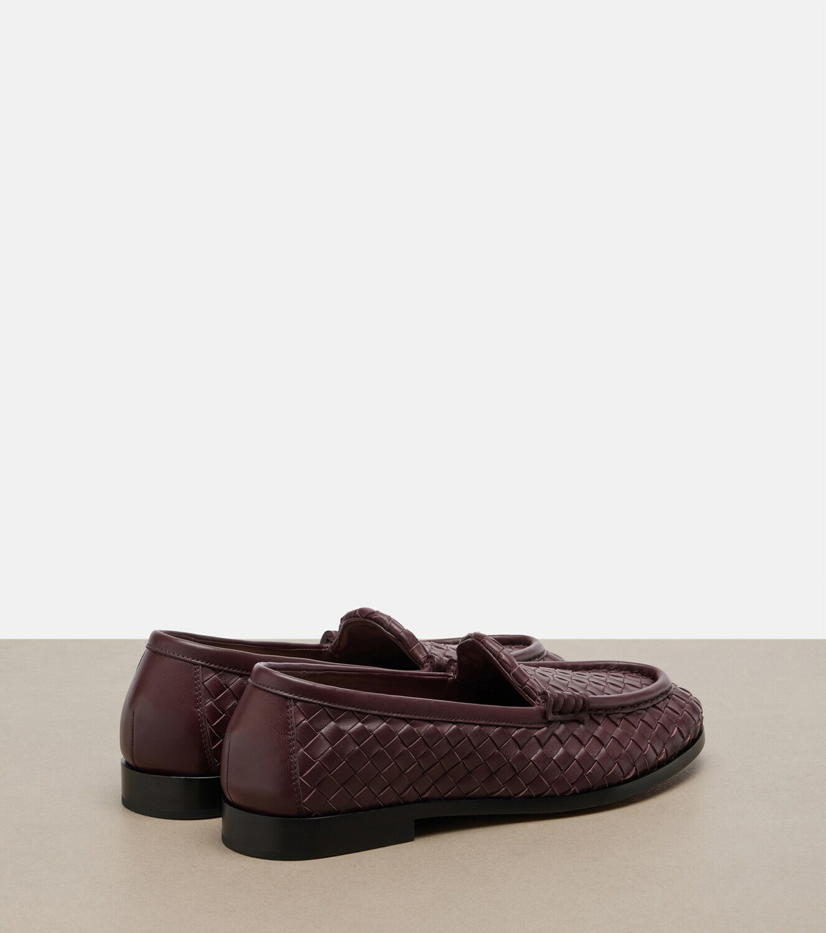 Bottega Veneta Silenzio Intrecciato leather loafers