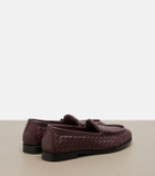 Bottega Veneta Silenzio Intrecciato leather loafers