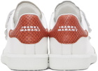 Isabel Marant White & Orange Sneakers