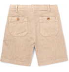 Hartford - Boys Ages 2 - 12 Linen-Chambray Drawstring Shorts - Men - Sand