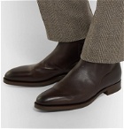 Edward Green - Lambourne Textured-Leather Boots - Brown