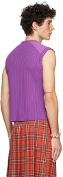 Marc Jacobs Purple Heaven by Marc Jacobs Ribbed Teddy Vest