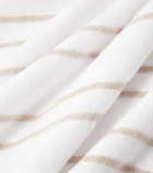 Brunello Cucinelli Striped cotton terry beach towel