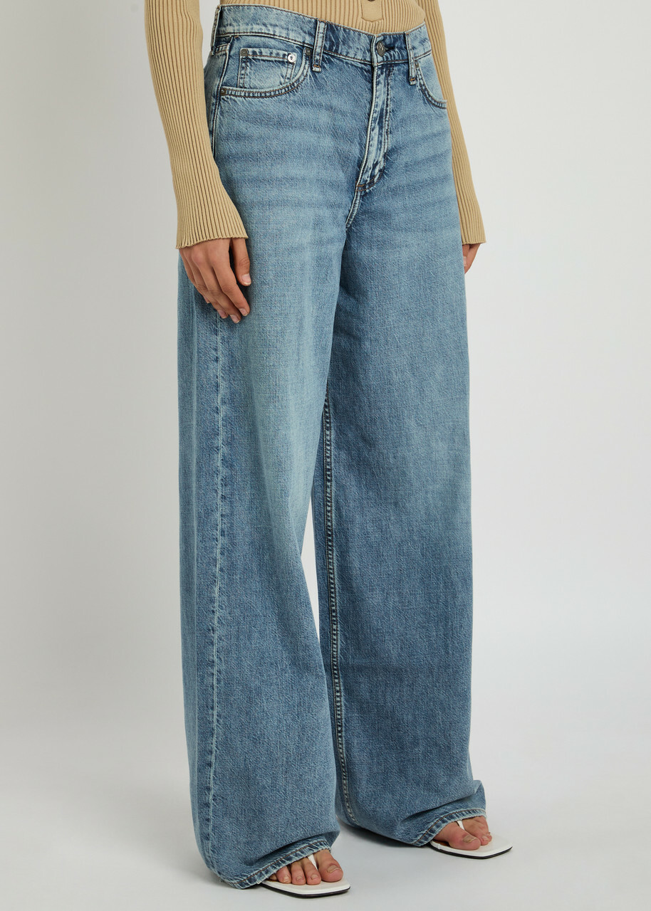 Rag & Bone Featherweight Sofie Wide-leg Jeans Blue Rag and Bone