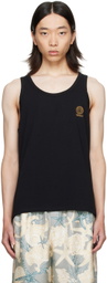 Versace Underwear Black Medusa Tank Top