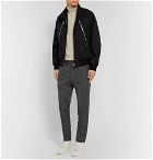 Stella McCartney - Grey Slim-Fit Tapered Prince of Wales Checked Wool Drawstring Suit Trousers - Men - Gray