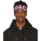 Dolce and Gabbana Navy Logo Beanie