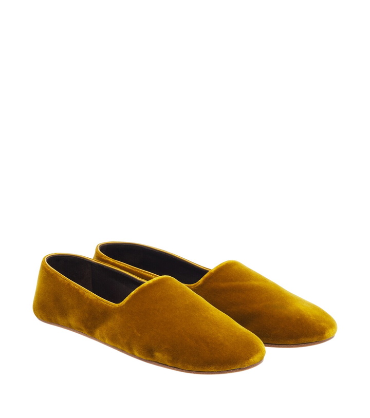 Photo: The Row Ponti velvet slip-on shoes