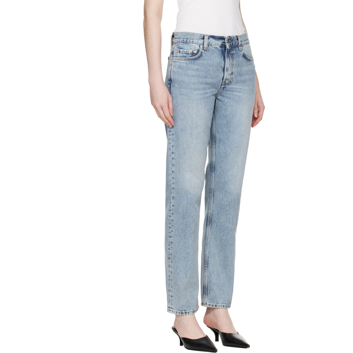 TOTEME Blue Low Straight Jeans