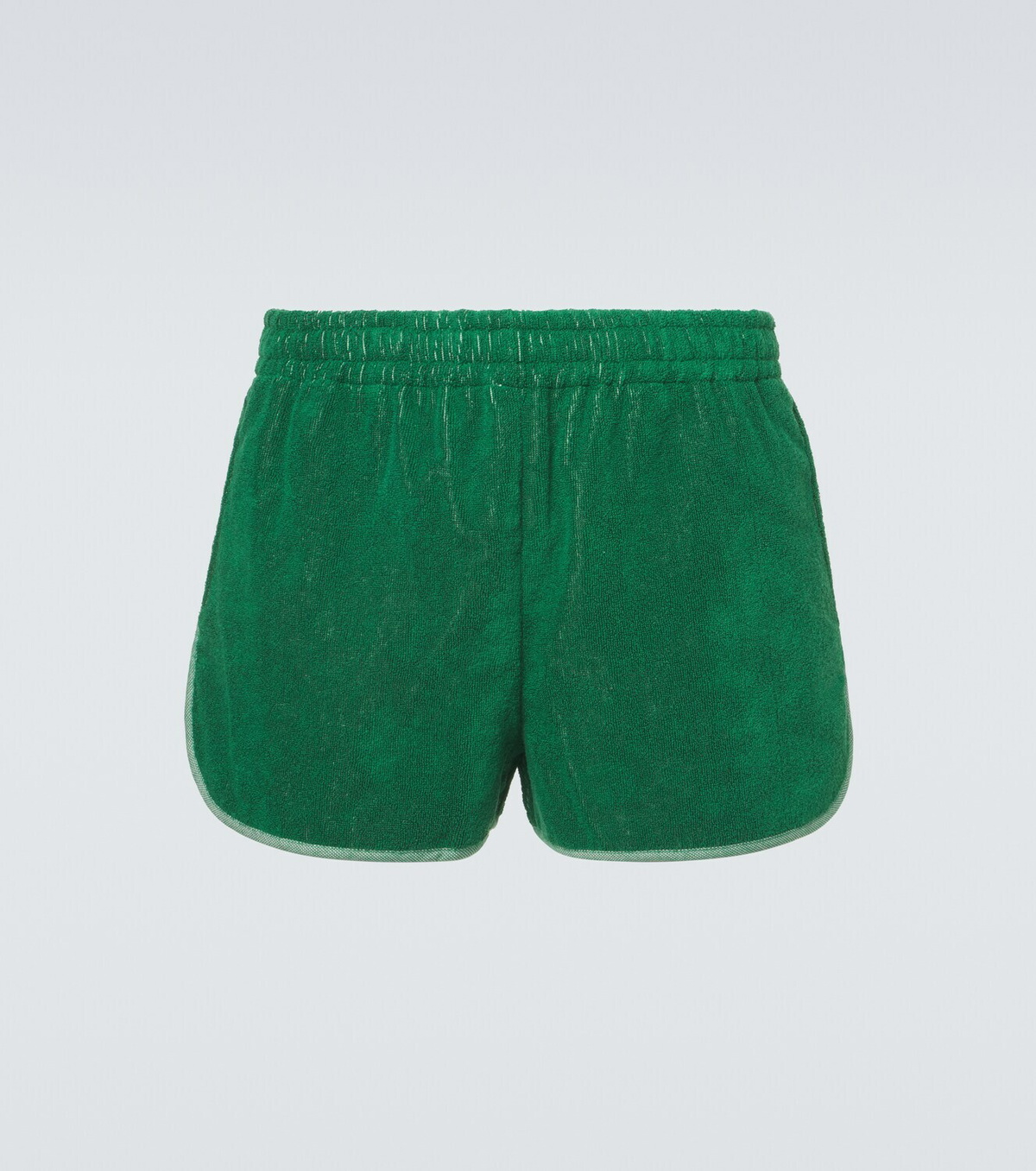 Versace Logo cotton terry shorts