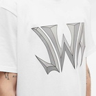 JW Anderson Men's Gothic Logo Oversized T-Shirt in White