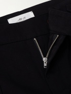 Mr P. - Steve Tapered Pleated Cotton Trousers - Black