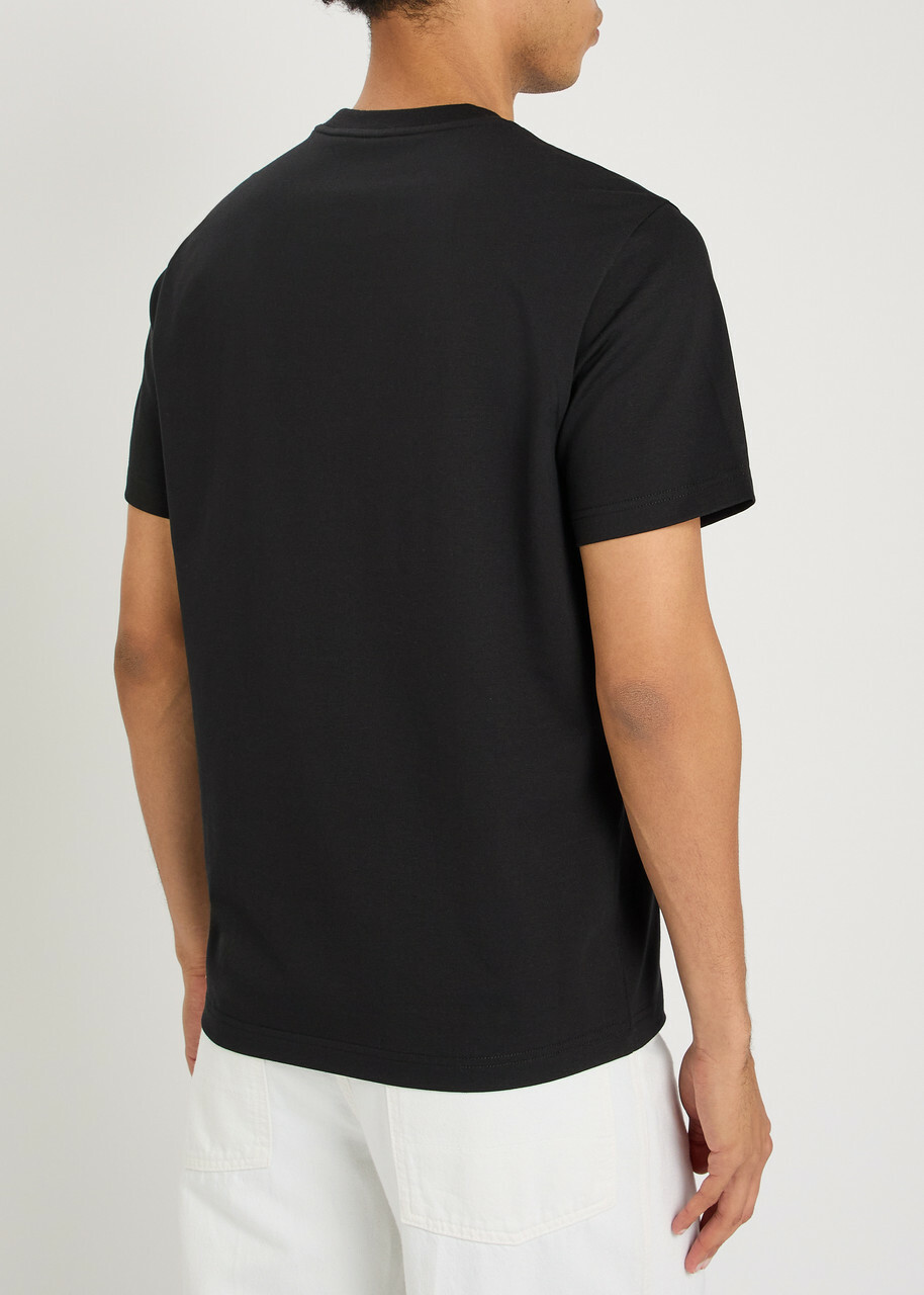 Moncler Logo Stretch-cotton T-shirt Black