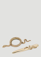 Snake Magnifying Glass in Gold