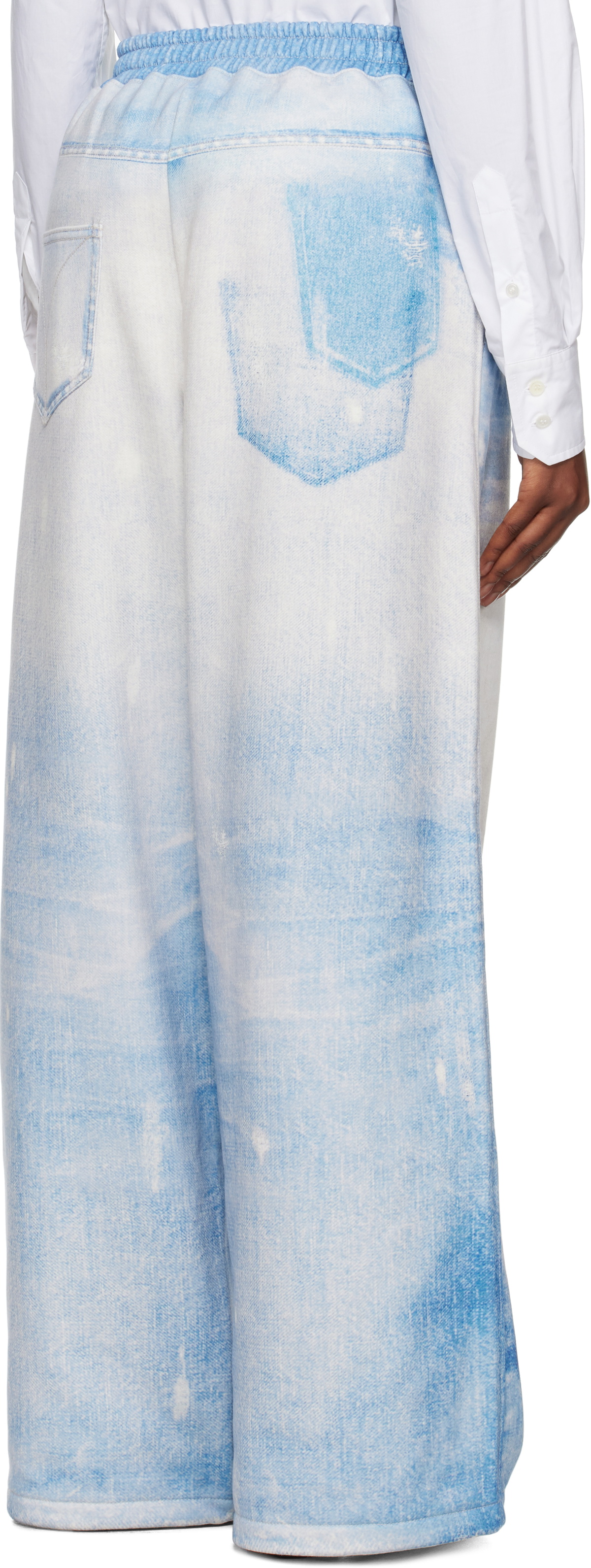 OPEN YY Blue Jean Effect Wide Lounge Pants