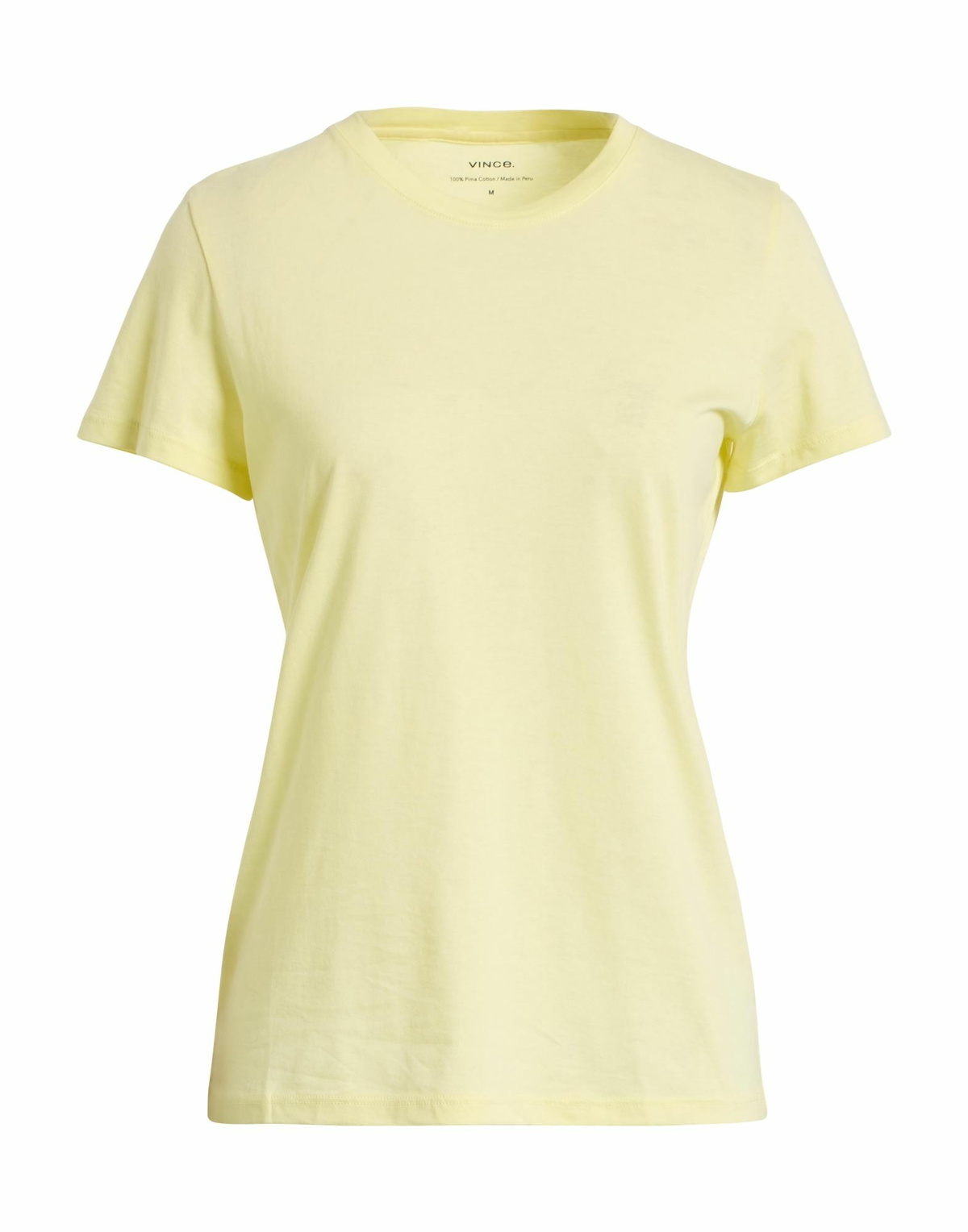 Vince. Womens T-shirt in Pastel yellow