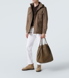 Loro Piana Bale Extra Large leather tote bag