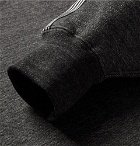 Beams - Webbing-Trimmed Mélange Loopback Cotton-Jersey Sweatshirt - Men - Charcoal