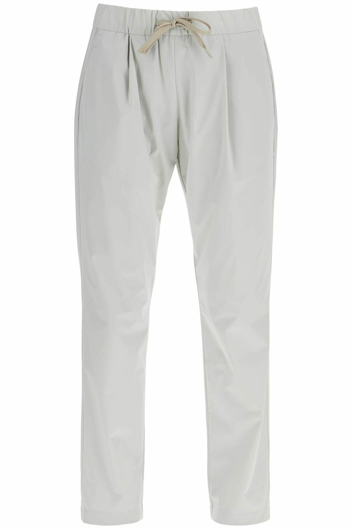 HERNO beige high-waisted slim fit ankle pants Beige