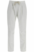 HERNO beige high-waisted slim fit ankle pants Beige
