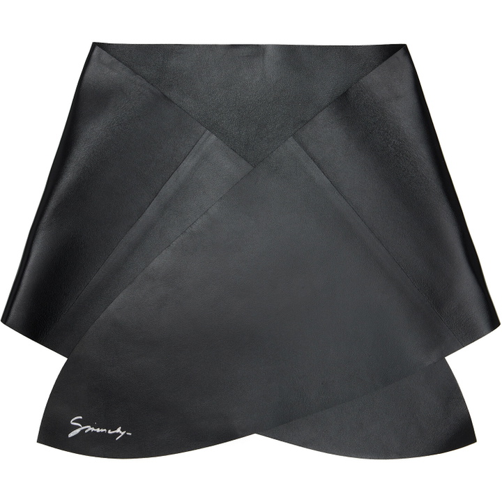Photo: Givenchy Black Lamb Leather Scarf