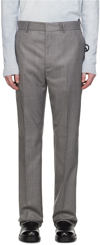 Photo: Acne Studios Gray Tailored Trousers