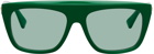 Bottega Veneta Green Acetate Sunglasses