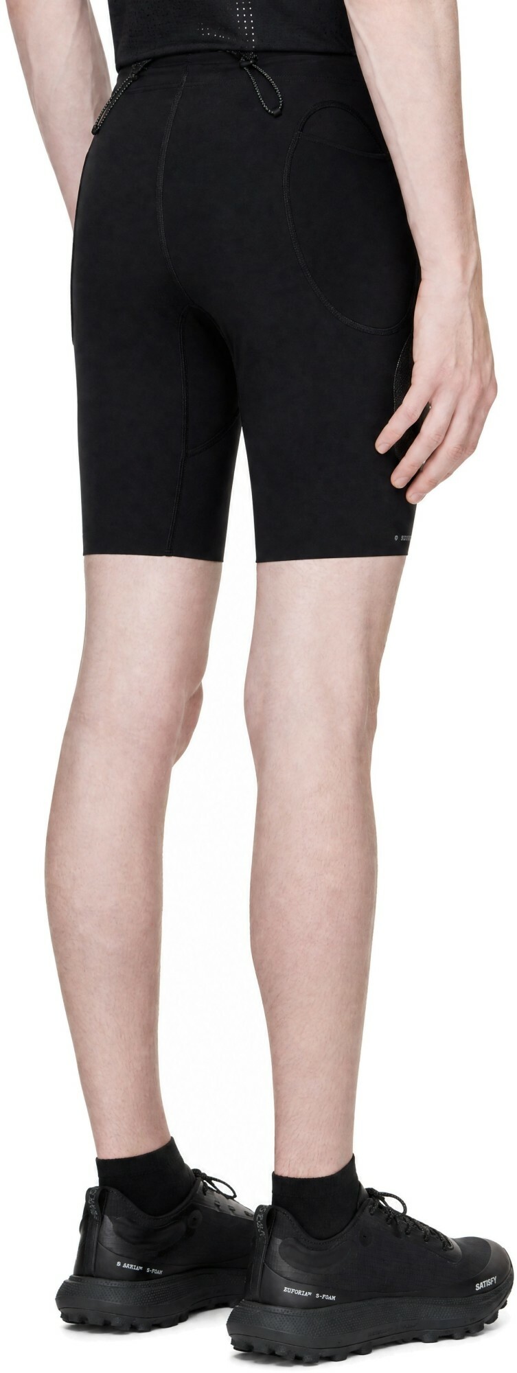 Satisfy Black TechSilk Evo 9 Half Tights Shorts