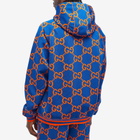 Gucci Men's Jumbo GG Zip Hoody in Blue