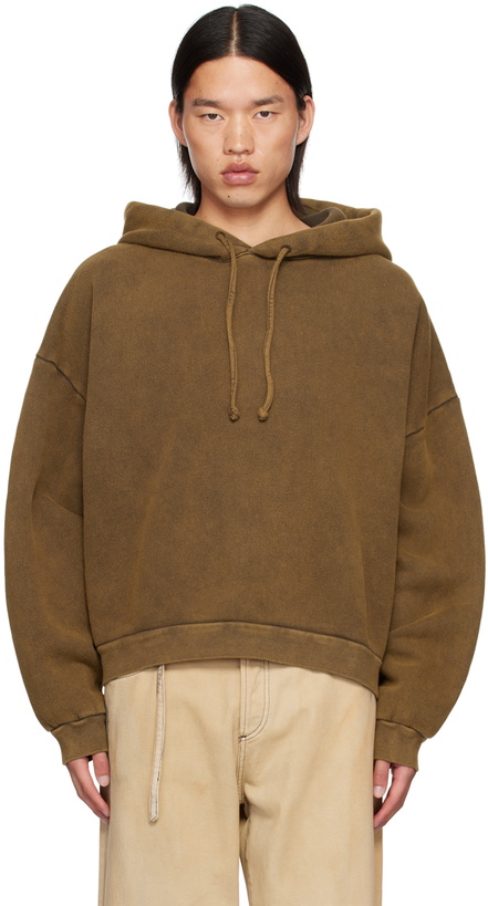 Photo: Acne Studios Brown Logo Patch Hoodie