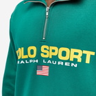 Polo Ralph Lauren Men's Polo Sport Quarter Zip Sweat in Kelly Green