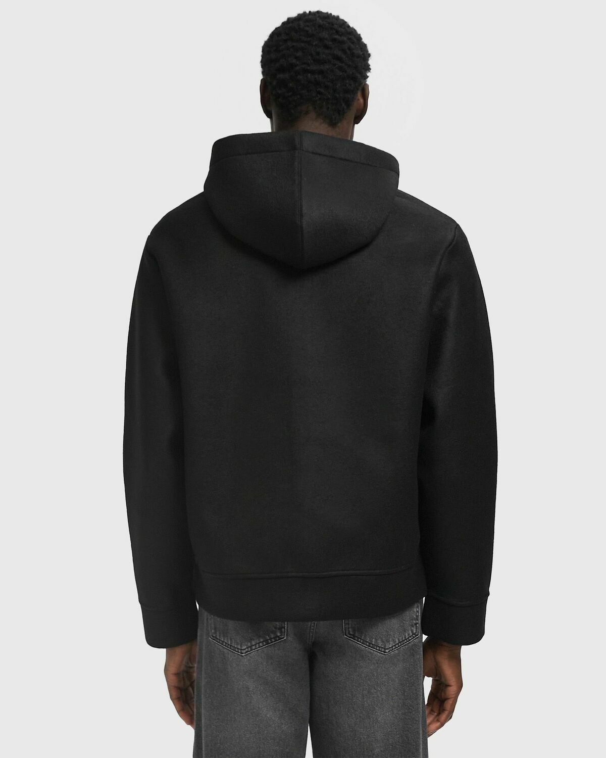 A.P.C. ALVIN SWEAT JACKET Black Mens Bomber Jacket