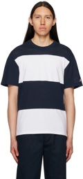 Noah Navy & White Stripe T-Shirt