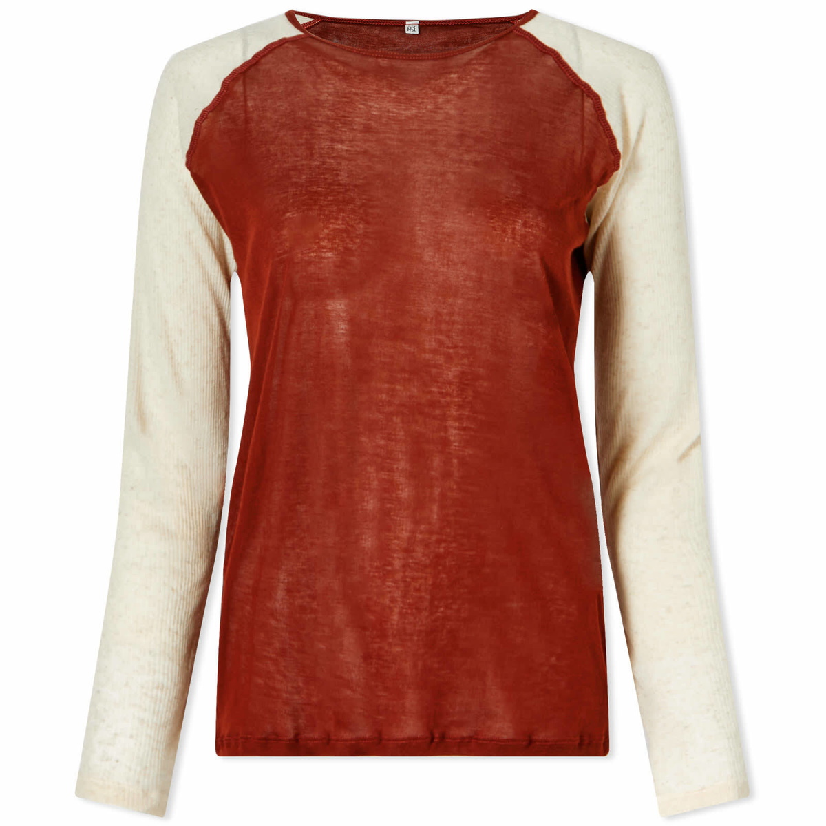 Baserange Women's Long Sleeve Gene T-Shirt in Burned Pomegranate