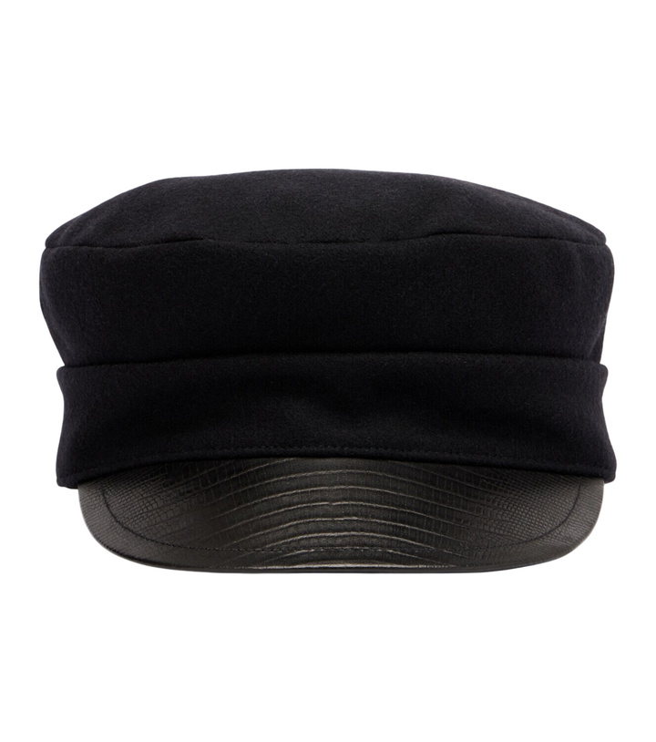 Photo: Valentino VLogo wool-blend felt newsboy cap