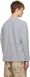 Junya Watanabe Off-White Striped Long Sleeve T-Shirt