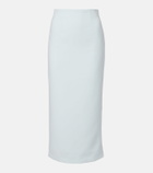 Roland Mouret Caped satin crêpe midi skirt