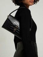 ANINE BING - Colette Embossed Leather Shoulder Bag