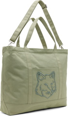 Maison Kitsuné Green Fox Head XL Tote