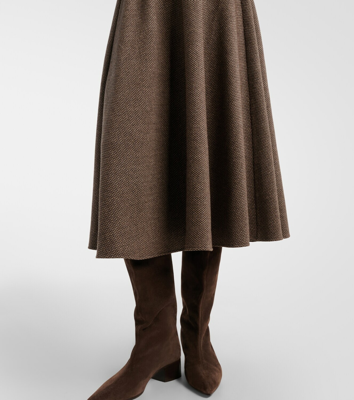 Ralph Lauren Collection Maisey wool, silk, and cashmere midi dress