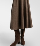 Ralph Lauren Collection Maisey wool, silk, and cashmere midi dress