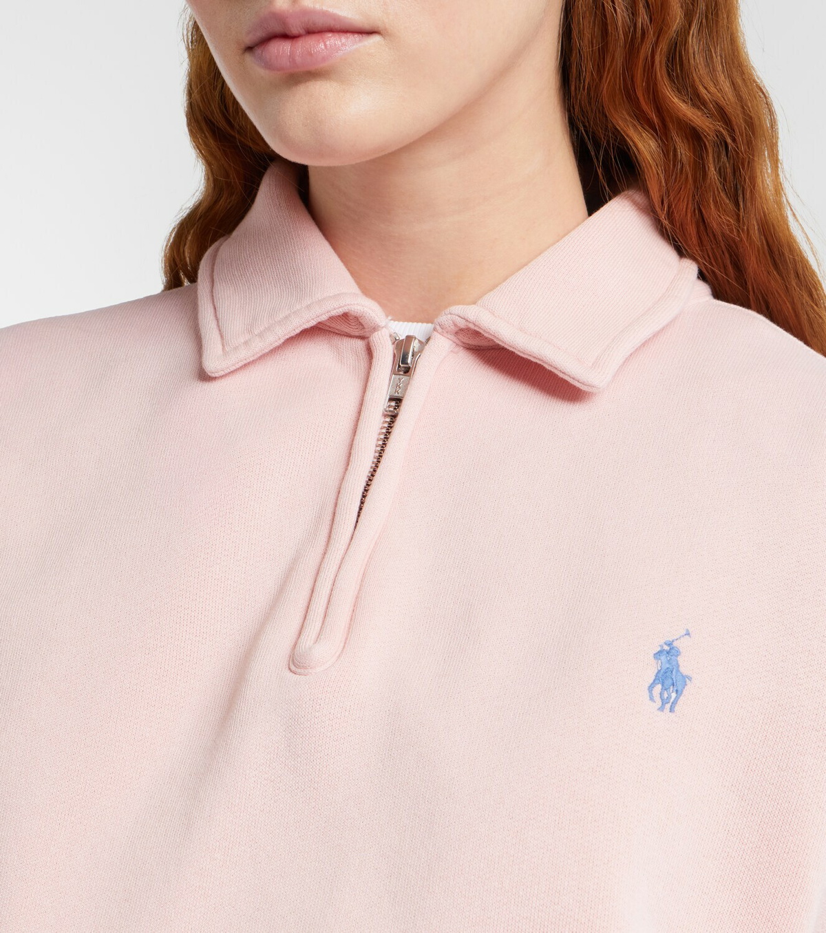 Polo Ralph Lauren Cotton-blend fleece half-zip sweatshirt