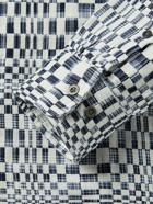 Corridor - High Focus Checked Cotton-Gauze Shirt - Blue