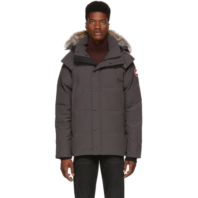 Photo: Canada Goose Grey Down Wyndham Parka