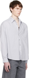 COOR Blue Micro Ombre Check Shirt
