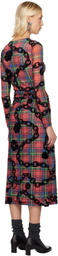 Chopova Lowena Multicolor Sonicscape Mesh Midi Dress
