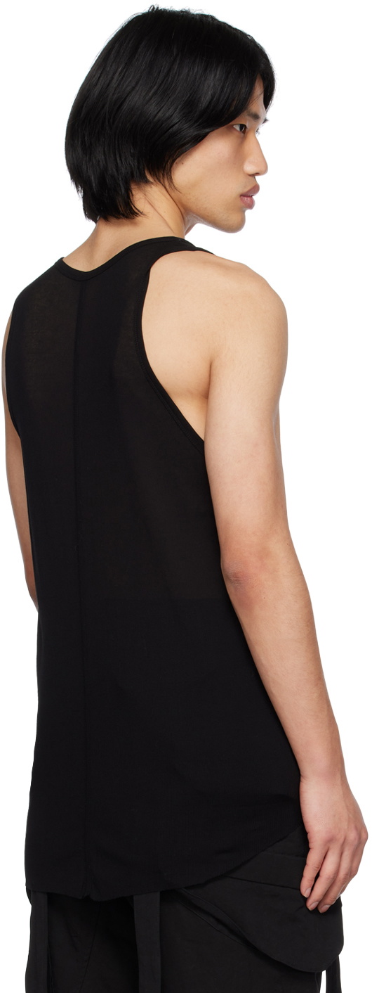 Julius Black Ribbed Tank Top Julius
