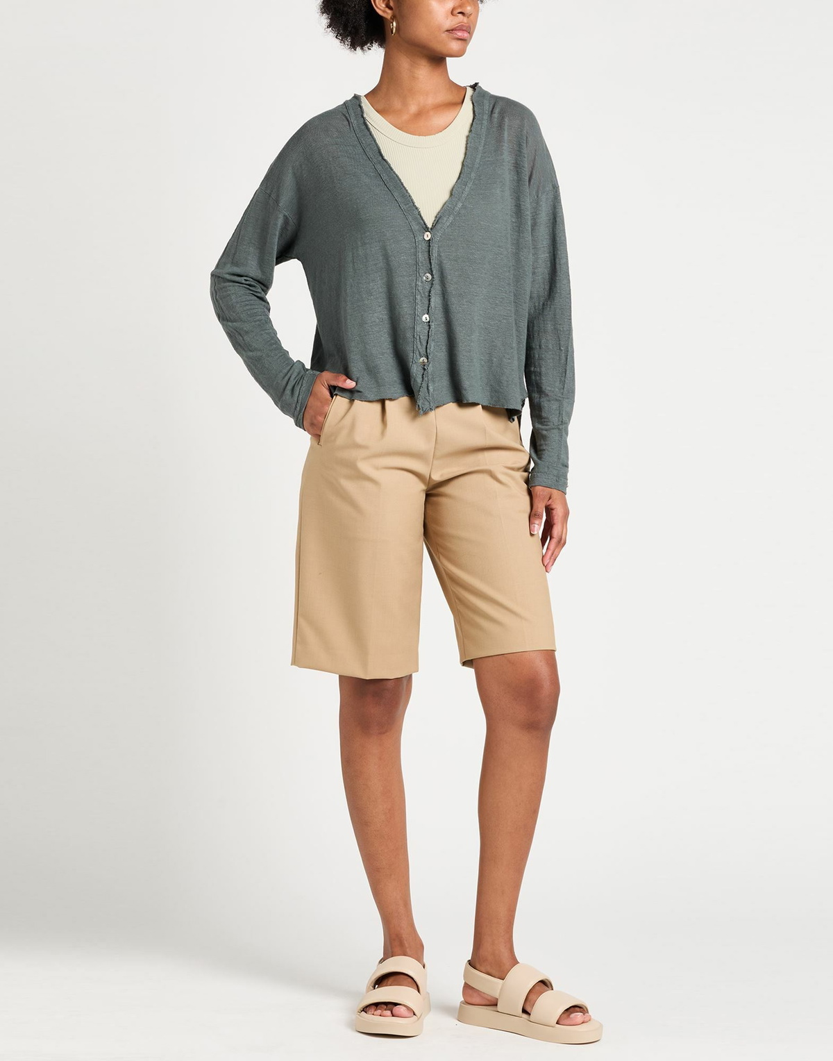 Crossley Womens Cardigan in Grey