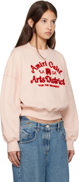 AMIRI Pink 'Arts District' Cropped Sweatshirt